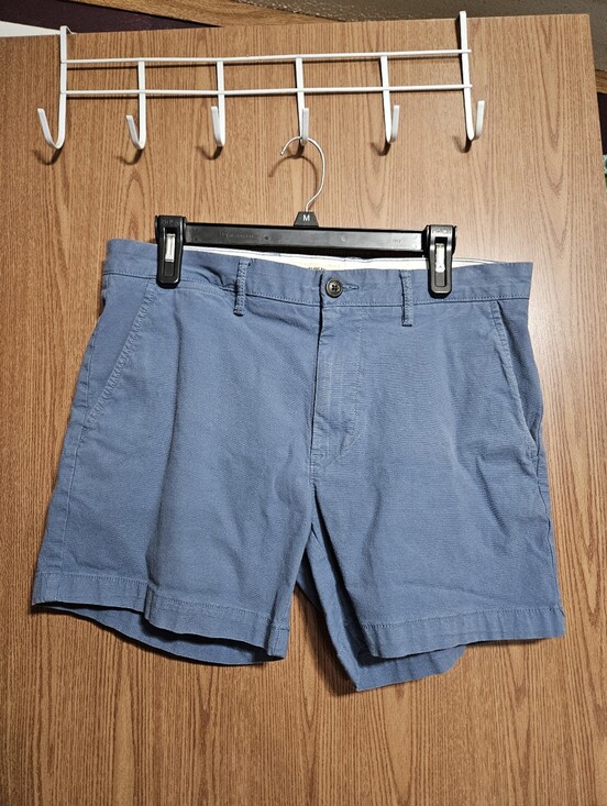 Goodthreads Other - Goodthreads Men's Slim Oxford Short Blue 5" Inseam Flat Front Chino Size 32!